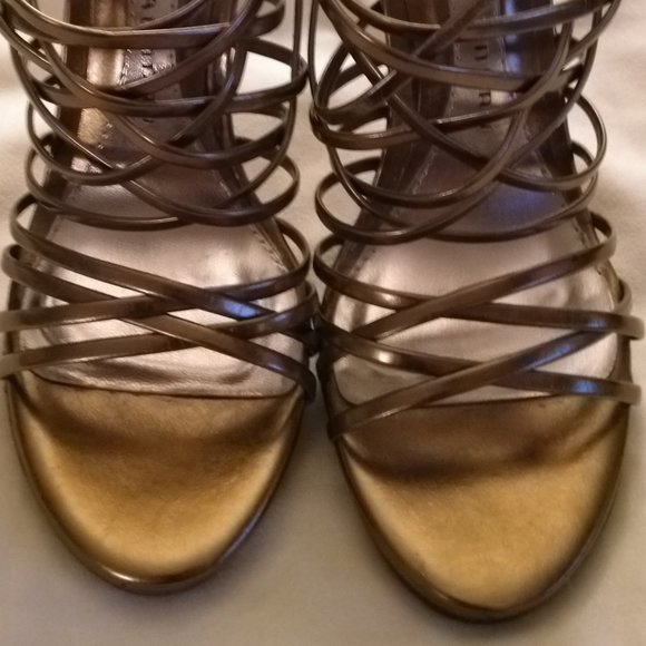 Chinese Laundry Gold Cage heels - Picture 2 of 9